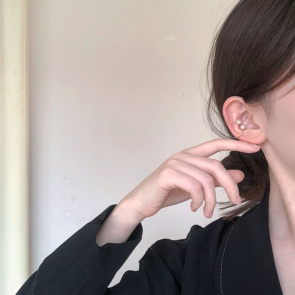 Khuyên Tai Dạng Kẹp Thiết Kế Đơn Giản Phong Cách Retro Thời Trang