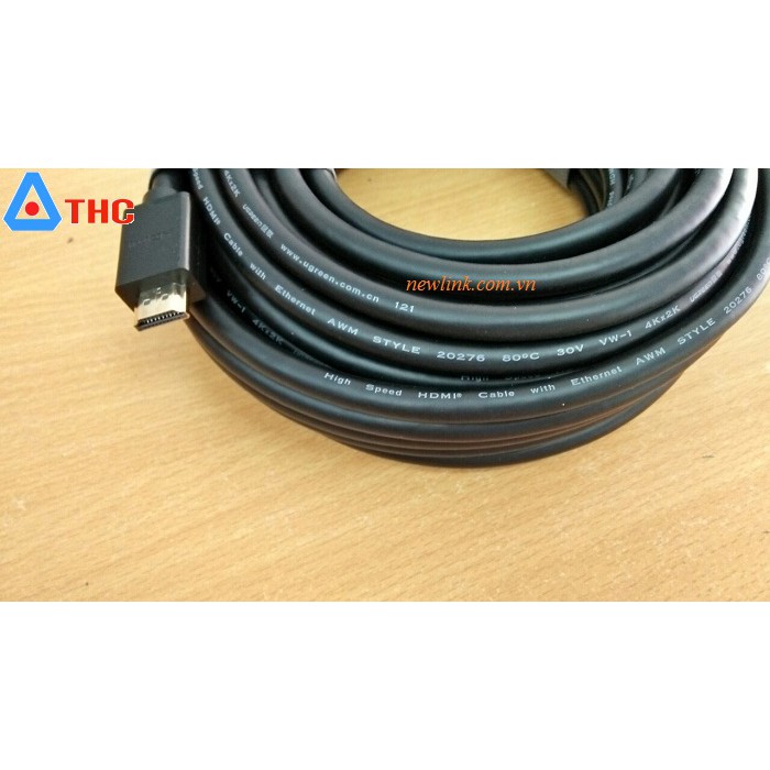 Dây cáp tín hiệu hdmi ,Cáp HDMI 15m Ugreen Chính hãng Ugreen UG-10111