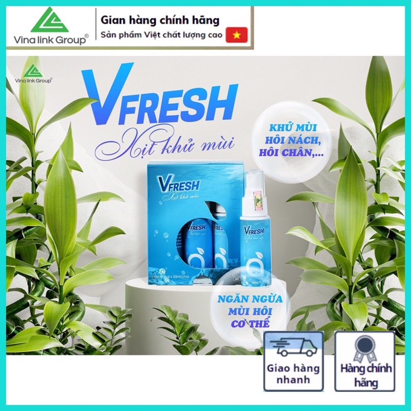 Xịt Khử Mùi VFRESH Hương Nước Hoa Unisex