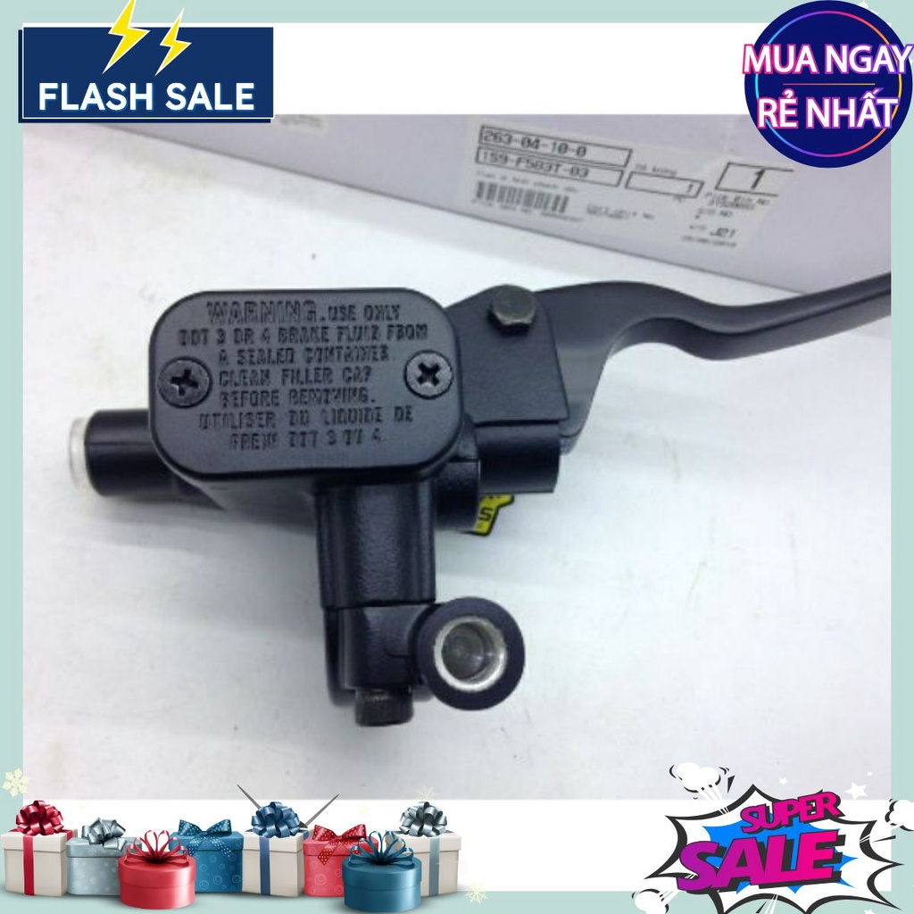 Tay thắng dầu Sirius, Ex135, Ex150, jupiter, Raider - Củ phanh trên xe yamaha - heo nhớt có chân gương 10mm, Hàng tốt