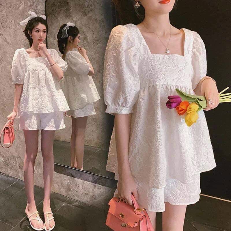 Shop Bầu Xinh Bộ đồ bầu siêu đẹp siêu xinh ( ảnh thật phía sau) - HT-KidsMomy Cam Kết Uy Tín