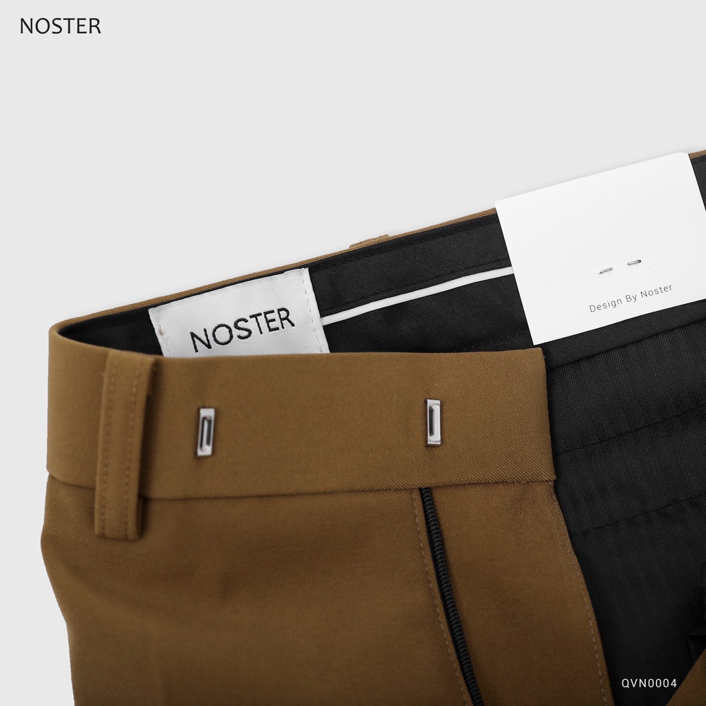 Quần vải nam giấu cúc, chất vải dầy dặn, mềm mại không nhăn - Thương hiệu NOSTER mã QVN0004