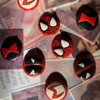 Marvel Collection - Handmade Clay - Spiderman/Deadpool/Black Widow/Scarlet Witch