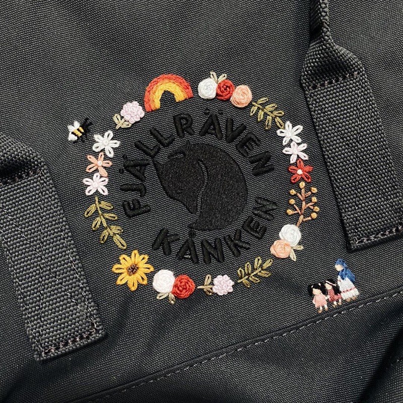 Balo Kanken Logo Thêu Hàng Độc Có Sẵn