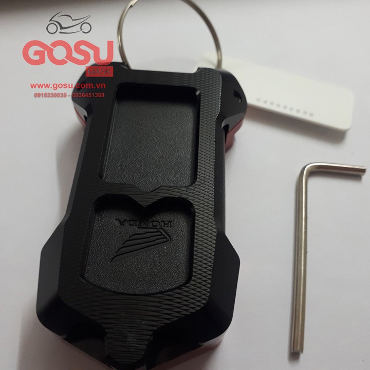 Ốp chìa khóa Smartkey Honda CNC 2 nút Vision, Airblade, Lead, Vario..