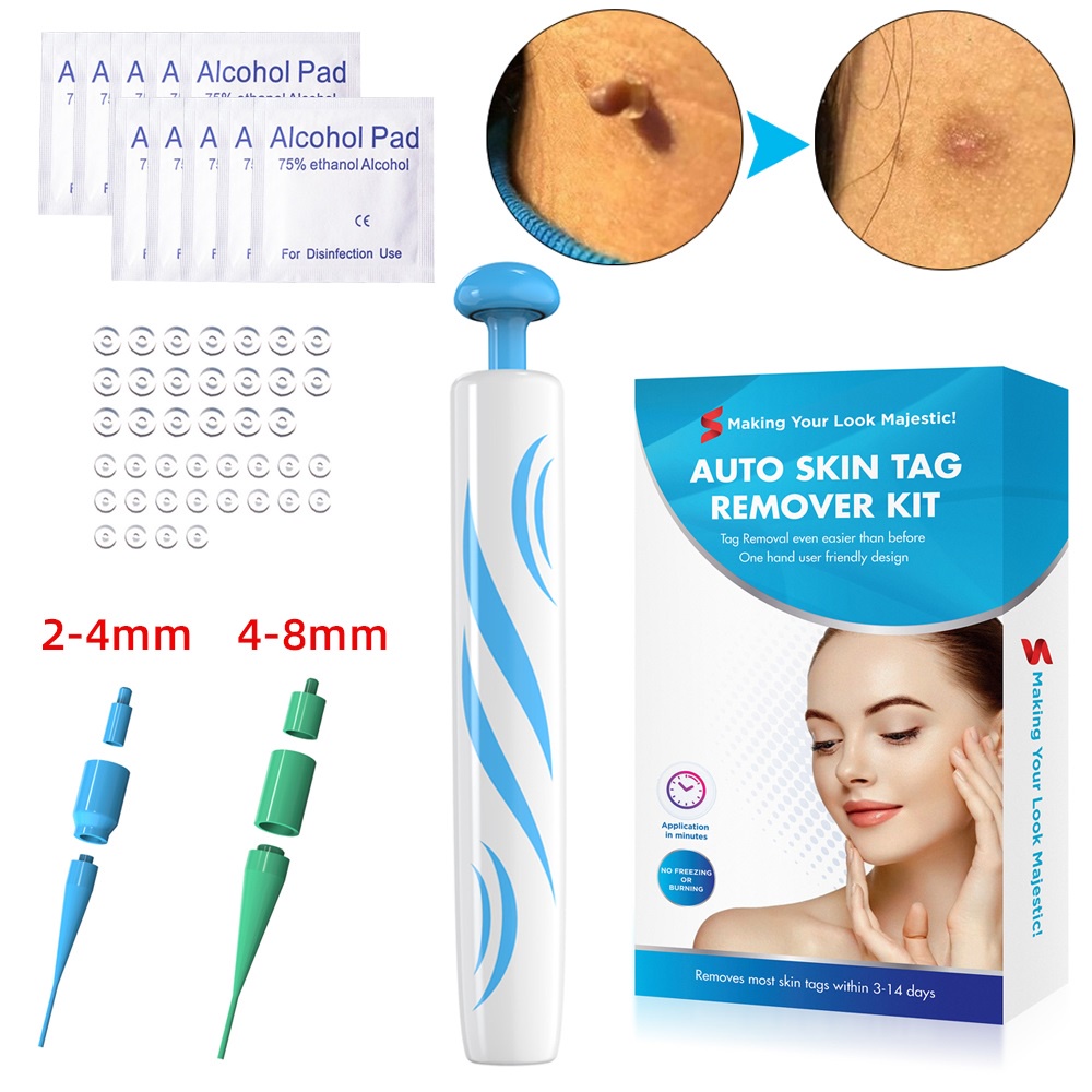 Bộ Dụng Cụ Hỗ Trợ Loại Bỏ Thẻ Da Trên Mặt/Cổ/Cơ Thể Mịn Màng Nhỏ Gọn Đến Nhỏ Trung Bình (0.08 Đến 0.2In)