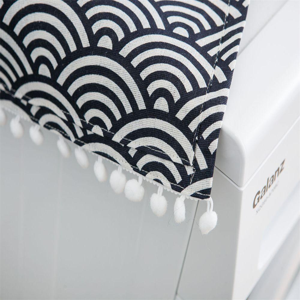 KUNHEV Vỏ Bọc Máy Giặt Chống Bụi In Hoa Mẫu Đơn Dễ Thương