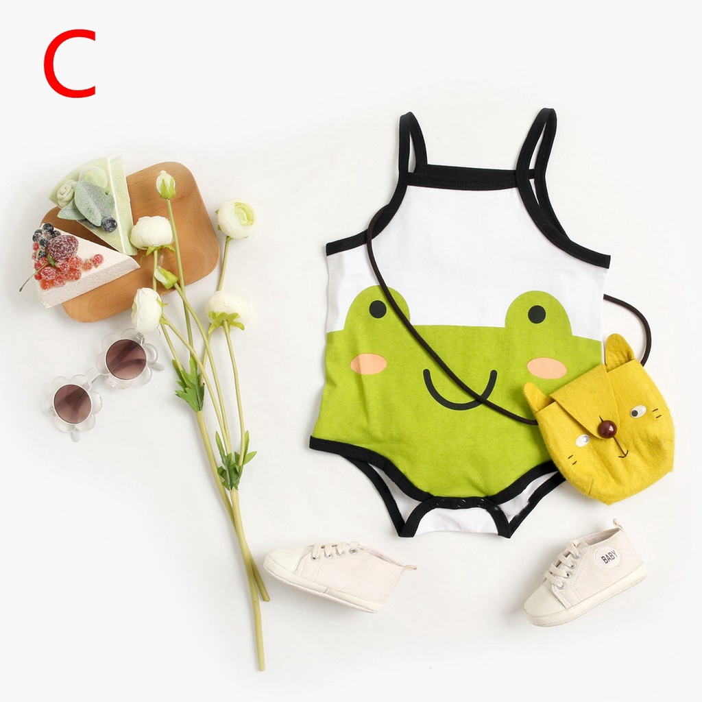 Bộ áo liền quần Sanlutoz họa tiết hoạt hình dễ thương cho trẻ sơ sinh