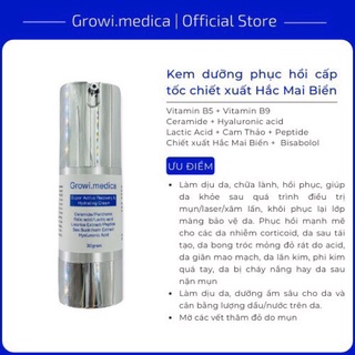 Kem dưỡng phục hồi cho da bong tróc mỏng đỏ, nhiễ.m corti, giãn mao mạch, da sau tái tạo 30 gram