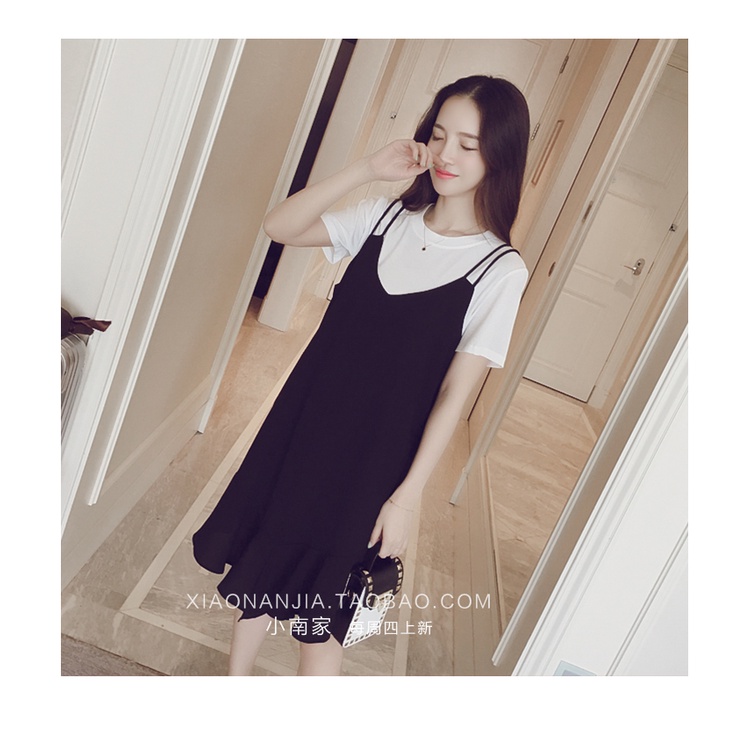 Đầm Đuôi Cá Hai Dây Thời Trang Hàn Quốc Cho Nữ
