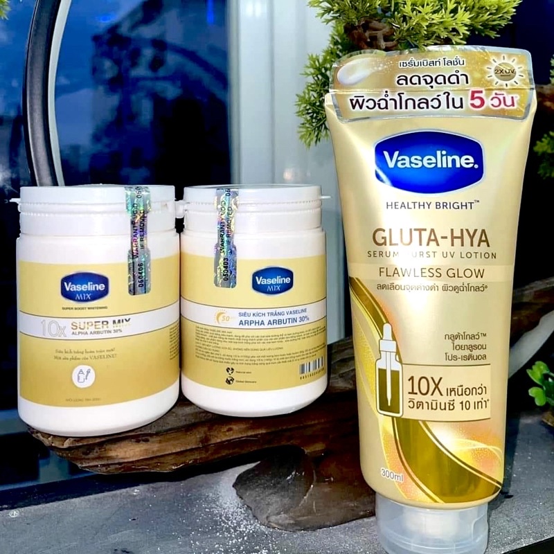 Siêu Kích Trắng CHÍNH HÃNG Vaseline Super Mix Alpha Arbutin Super Boost Whitening 200Gr