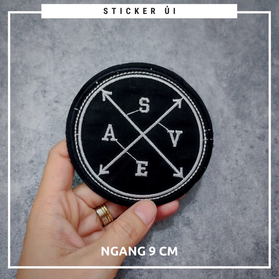 Sticker ủi quần áo cao cấp CÓ SẴN KEO ỦI,sticker path dán quần áo dùng làm miếng vá Quần Áo,vá áo phao,trang trí quần áo