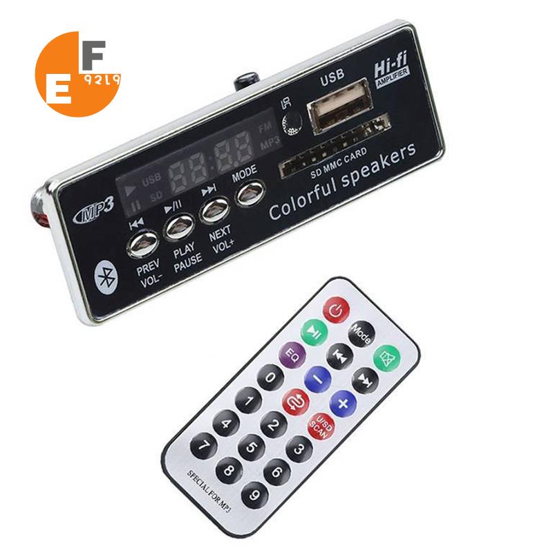 Car aux player usb/sd/audio fm/bluetooth MP3 decoding board with remote control