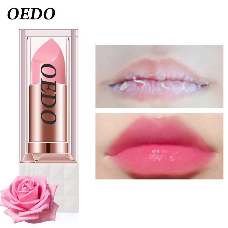 Son Dưỡng Môi OEDO Thay Đổi Màu Sắc Tinh Chất Hoa Hồng  chống lão hóa và Dưỡng ẩm Môi ẩm làm 3.5g
