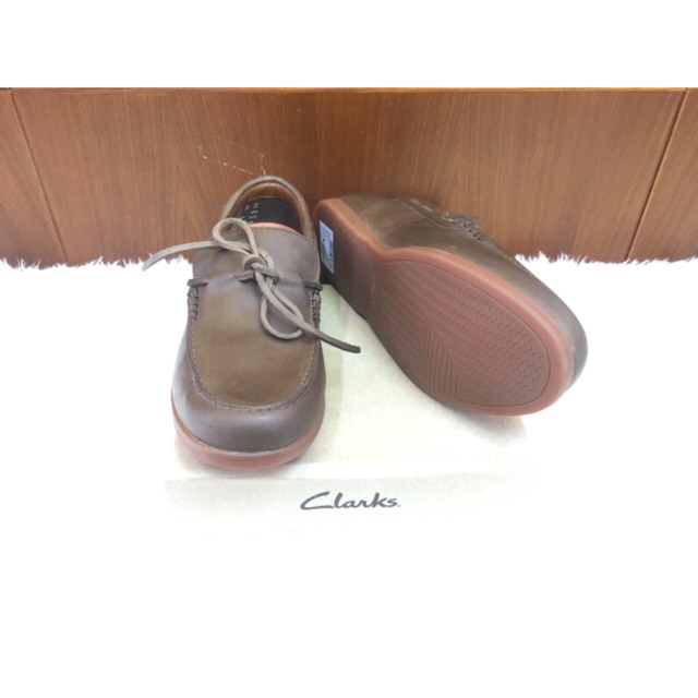 Giày lười da sáp đế kếp Clarks hàng VNXK