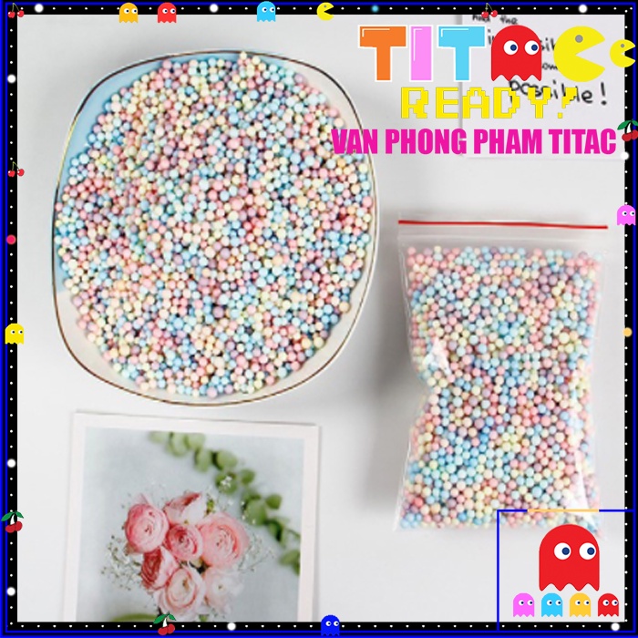 Túi 13g Hạt Xốp Mini Màu Pastel Dùng Để Trang Trí Hộp Quà Tặng Thủ Công Chống Sốc