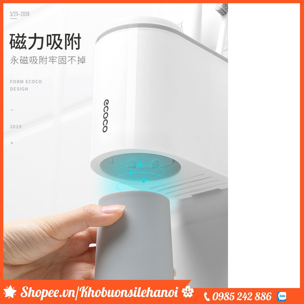 Bộ Đựng Bàn Chải Kem Đánh Răng ECOCO Cao Cấp [KÈM 2 CỐC]