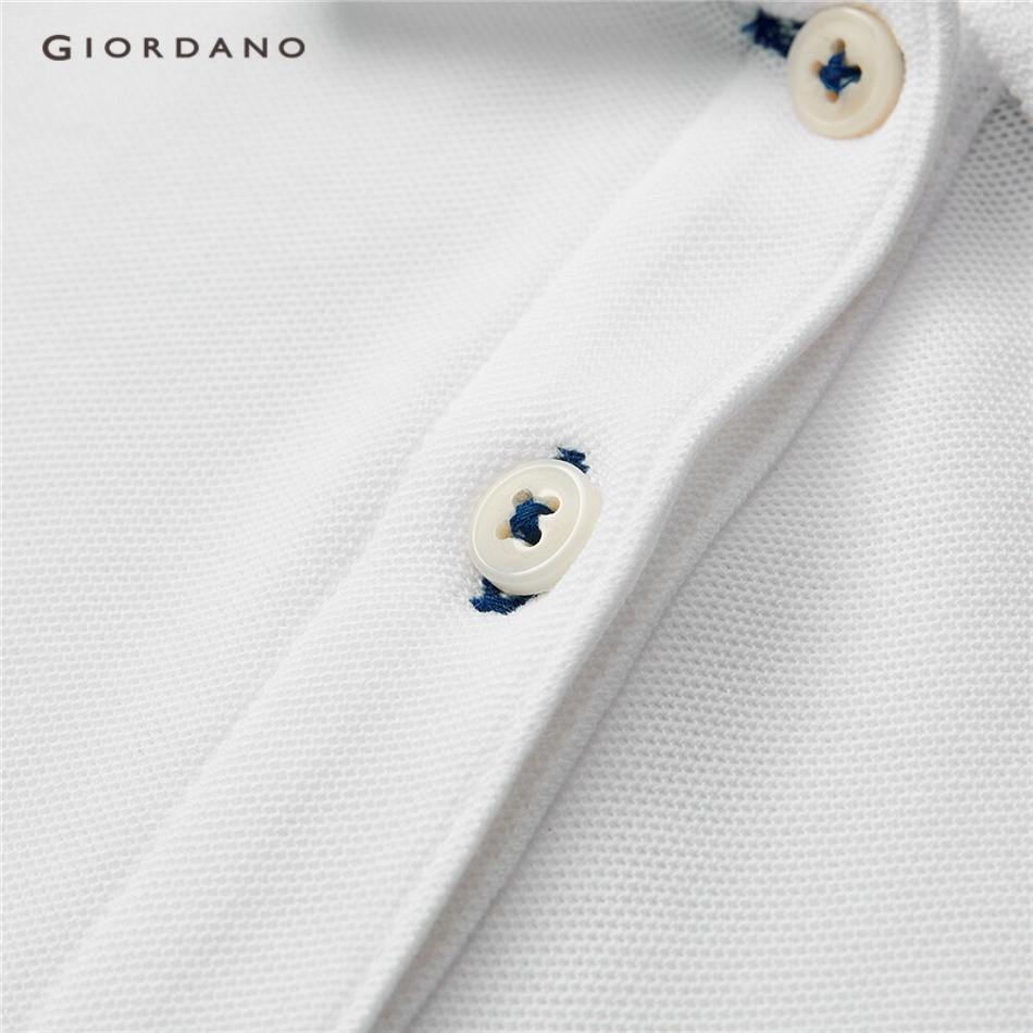 Áo polo GIORDANO 05311399 vải pique thời trang dành cho nữ