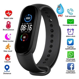 Vòng Đeo Tay Thông Minh M5 Kết Nối Bluetooth Theo Dõi Sức Khỏe Kèm Phụ Kiện