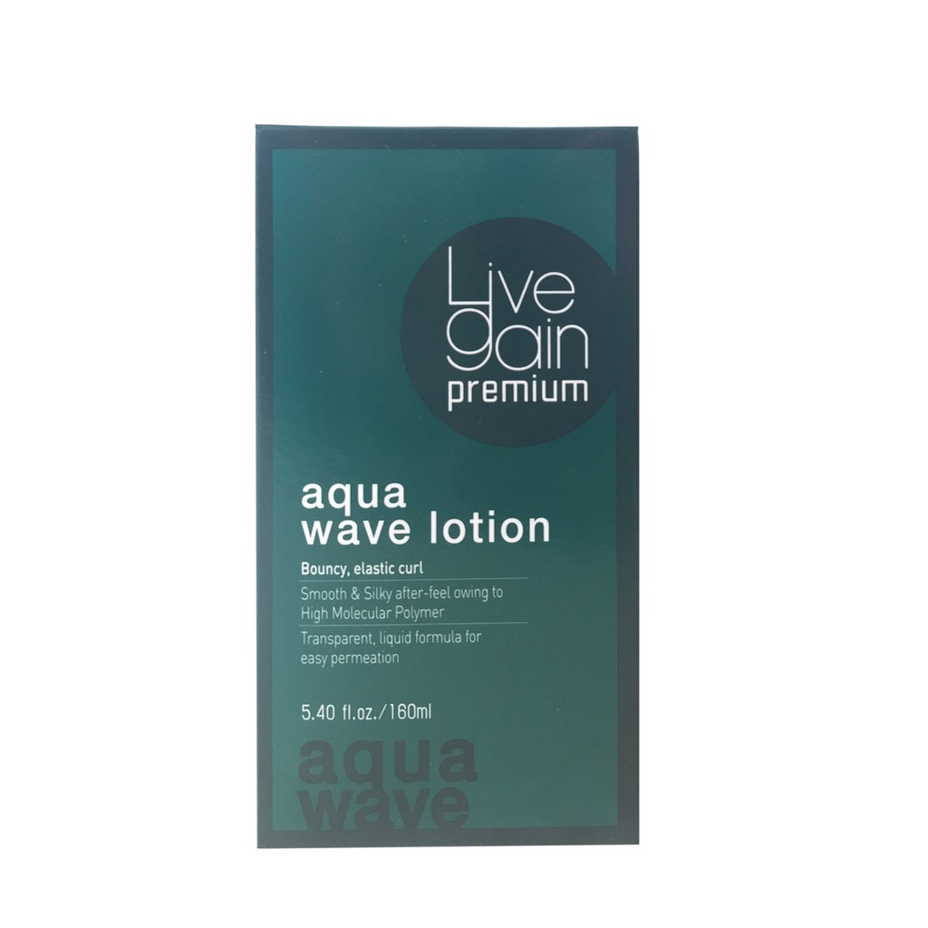 Thuốc uốn nhanh công thức mạnh Livegain Premium Aqua Wave Lotion 160ml + 160ml Hàn Quốc