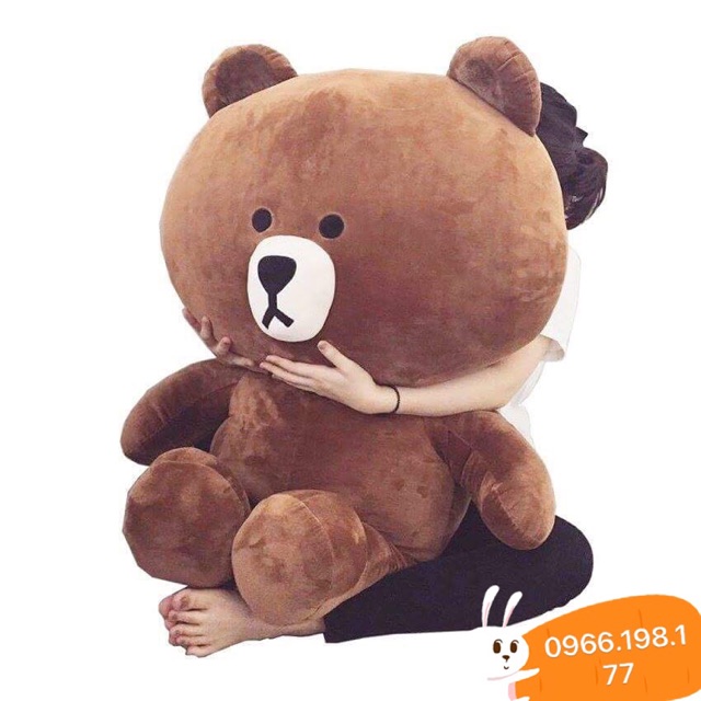 Gấu bông brown màu nâu 3 size 1m-1m2-1m5 cực đẹp