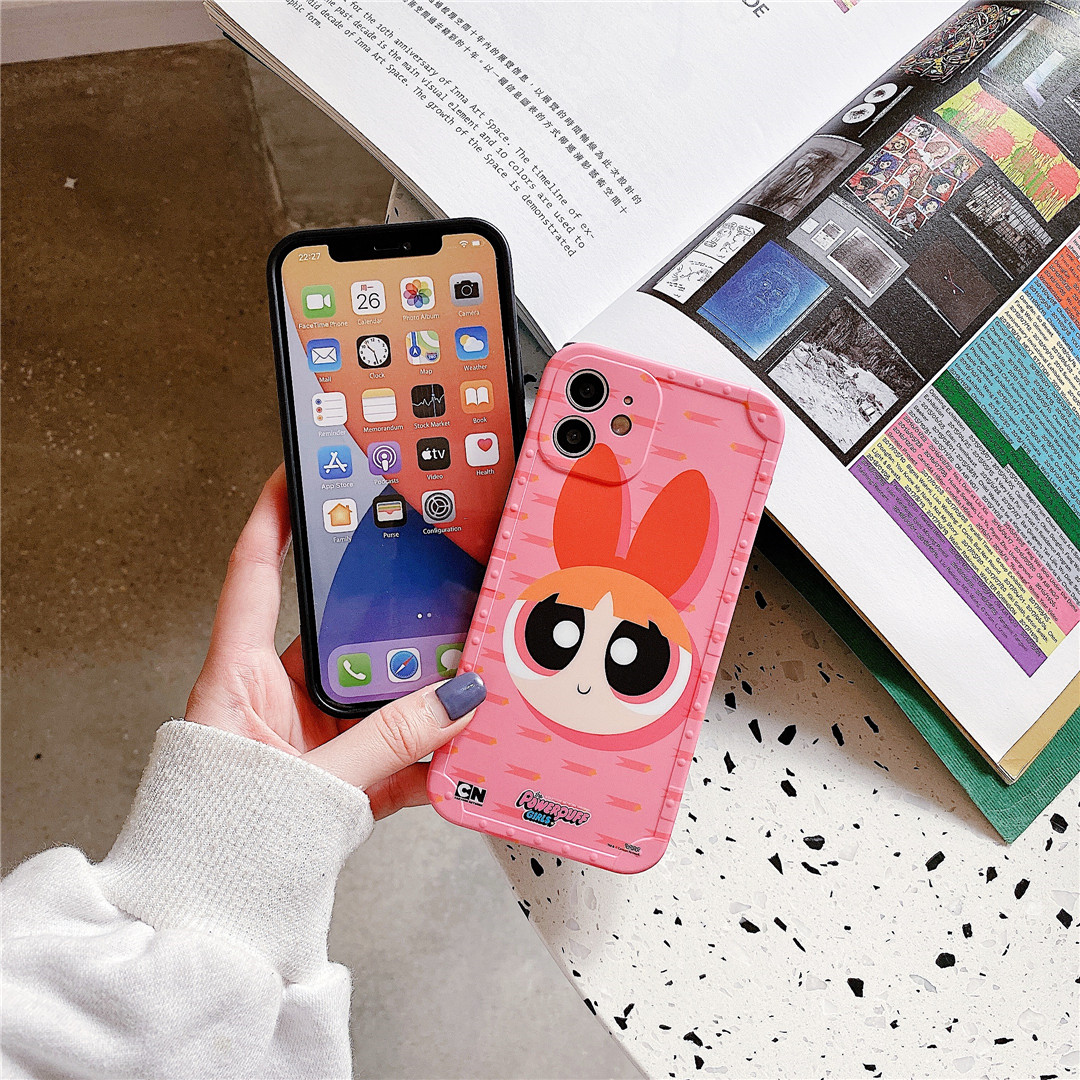 Ốp điện thoại từ nhựa mềm in hình Powerpuff Girls cho iPhone12 mini 11 PRO MAX 7/8plus SE2020 X/XS XR XSMAX | BigBuy360 - bigbuy360.vn