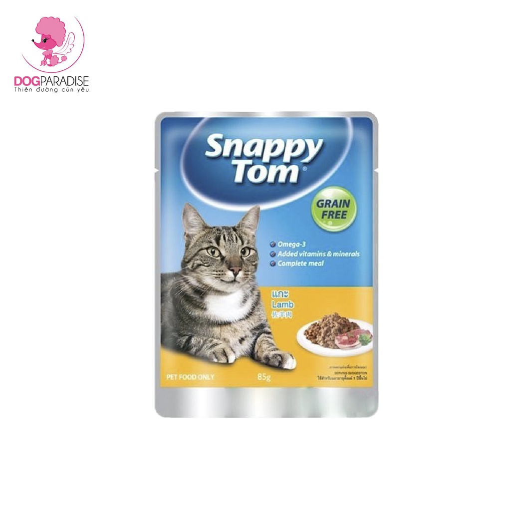 Thức ăn cho mèo hỗn hợp hoàn chỉnh Snappy Tom 85g - Dog Paradise