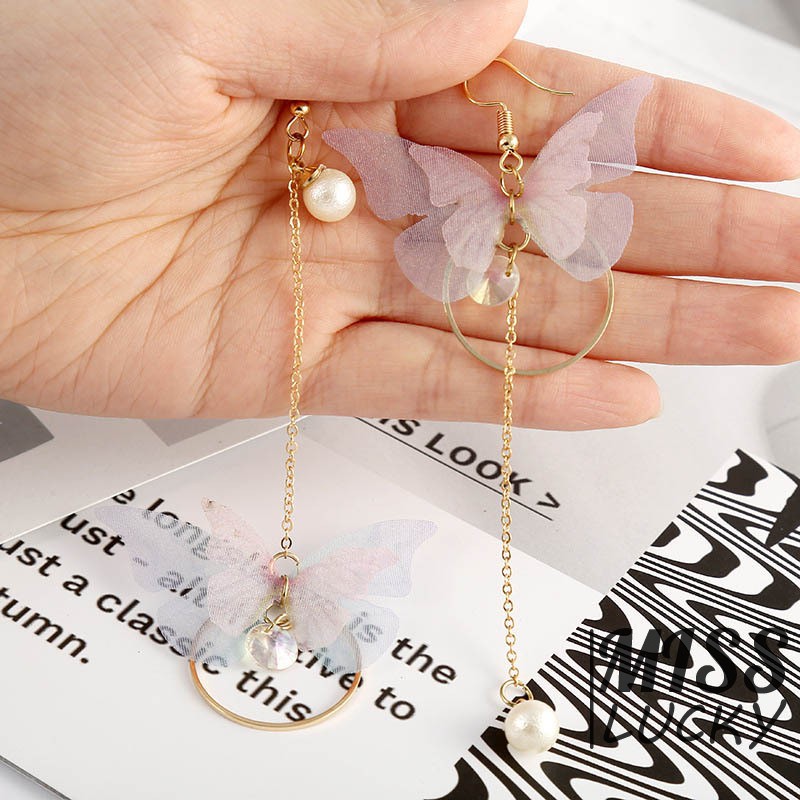 Khuyên tai nữ kiểu dáng không đối xứng thời trang cá tính