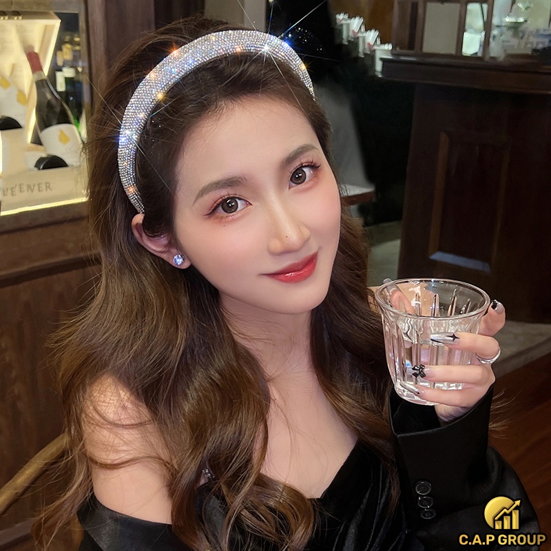Bờm tóc đính đá Hàn Quốc lấp lánh Bling Bling Cute dễ thương - 0III9i