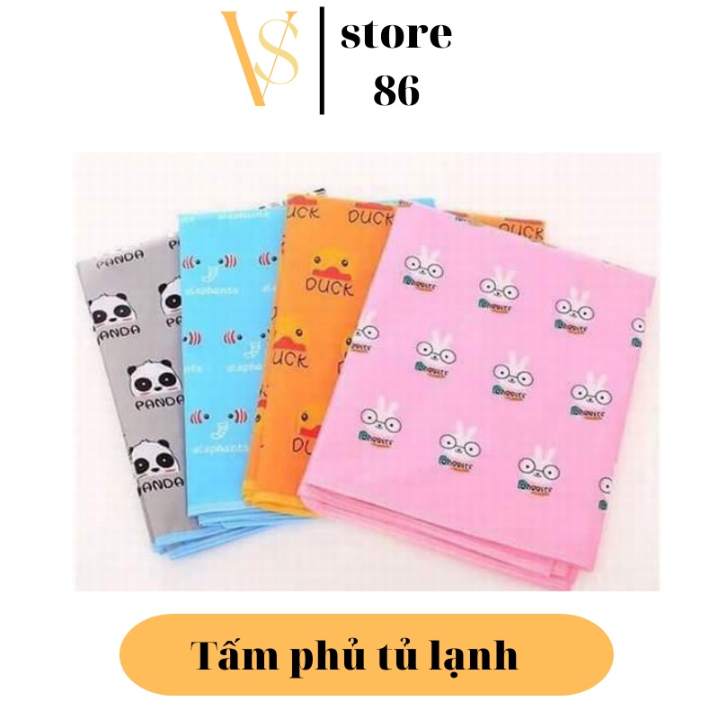 Tấm Phủ Vóc Tủ Lạnh Bạc Phủ Tủ Lạnh Chống Nuớc Chống Bụi Trang Trí Nhà, Có Ngăn Đựng Đồ