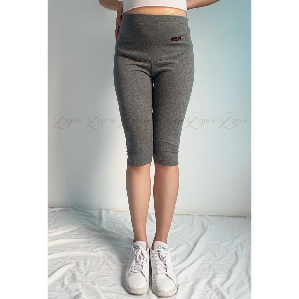 Quần legging bầu cạp chun hè chất liệu thoáng mát thiết kế bởi LAMME