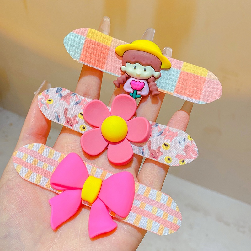 Kẹp Tóc Dán Dễ Thương Thời Trang Cho Bé Gái