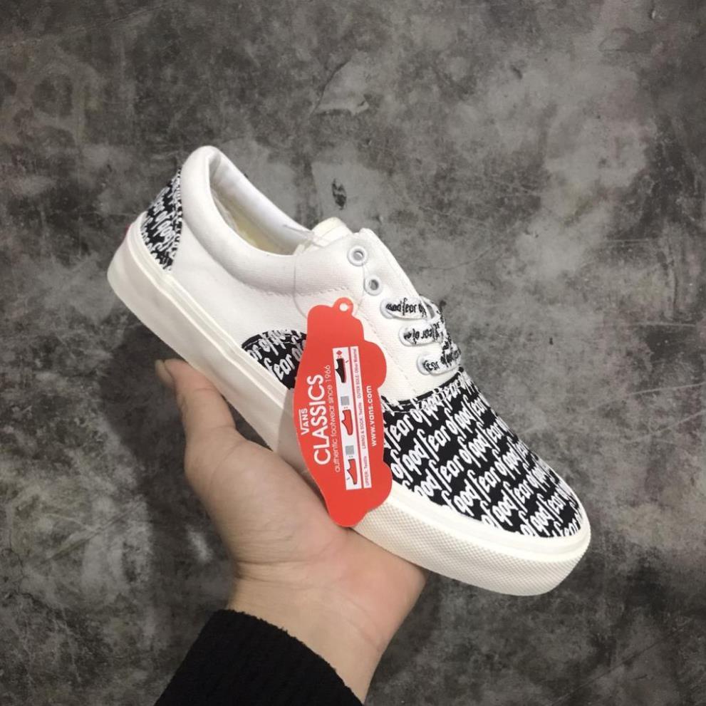 Giày Vans chữ FOG FEAR OF GOD buộc dây thể thao sneaker nam nữ Hot trend