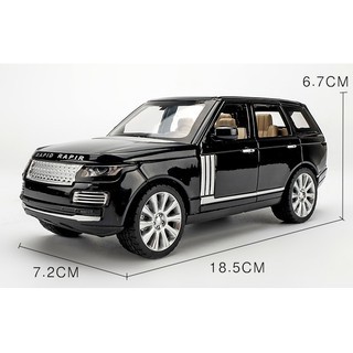 Xe mô hình Land Rover tỉ lệ 1:24 khung thép chắc chắn màu Đen