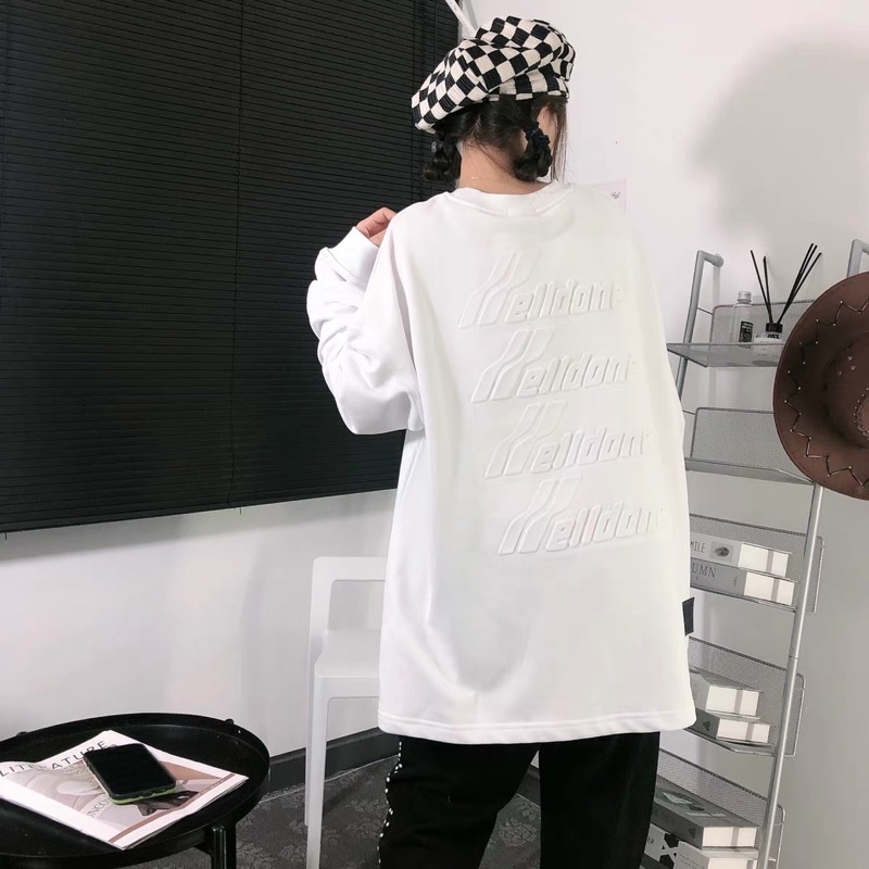 ÁO SWEATER DÁNG DÀI WE11DONE DÀNH CHO NAM VÀ NỮ MÙA THU ĐÔNG