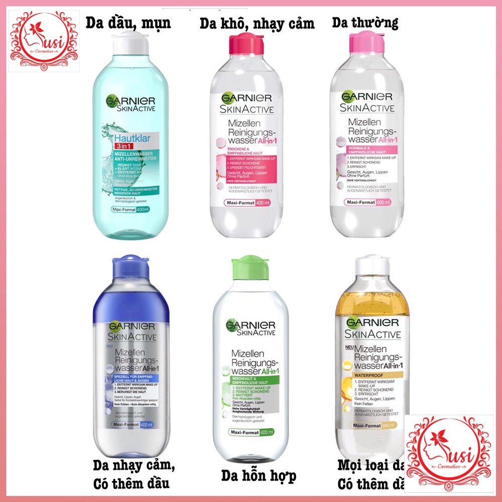 Nước Tẩy Trang Garnier Micellar Cleasing Water 400ml