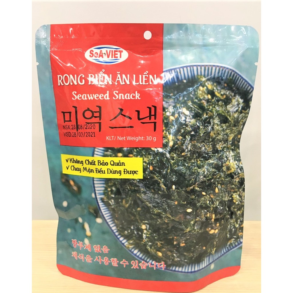 [FLASH SALE] Rong biển ăn liền Sea Việt (Seaweed Snack) 30g | BigBuy360 - bigbuy360.vn
