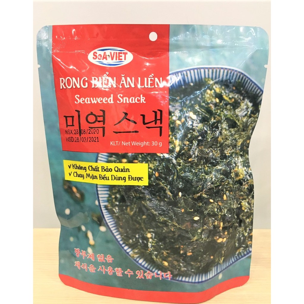 Rong biển ăn liền Sea Việt (Seaweed Snack) 30g