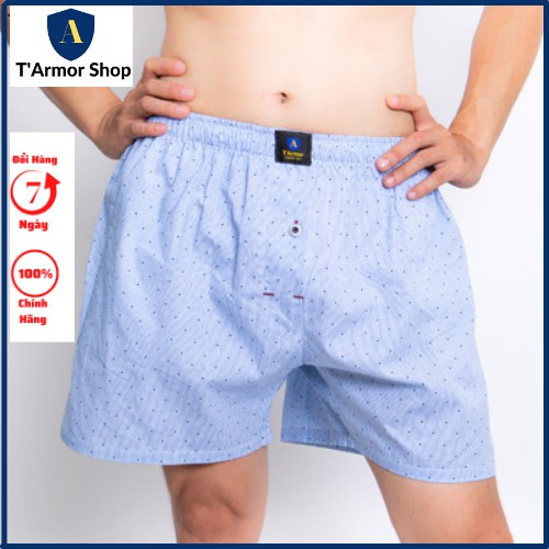 Quần Short Nam T'ARMOR CÓ 2 TÚI , Quần Đùi Nam Được May Với Chất Liệu Vải KATE Tạo Sự Thoải Mái Khi Mặc Ngủ , Mặc Nhà.