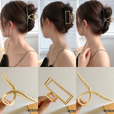 Kẹp Tóc Cỡ Lớn Bằng Kim Loại Chất Lượng Cao