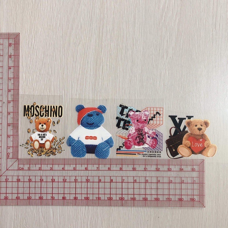 Sticker hình ủi nhiệt gấu