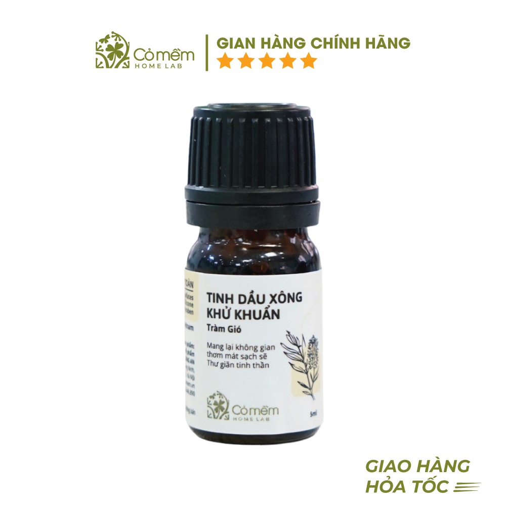 Tinh Dầu Xông Khử Khuẩn Hương Tràm Gió Cỏ Mềm 5ml