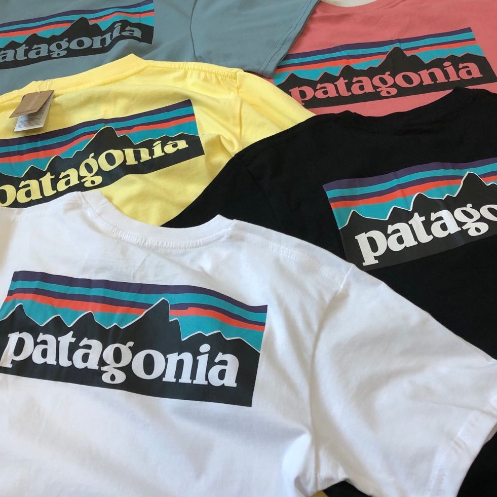 Áo thun Cotton tay ngắn in hình PATAGONIA thời trang mùa hè