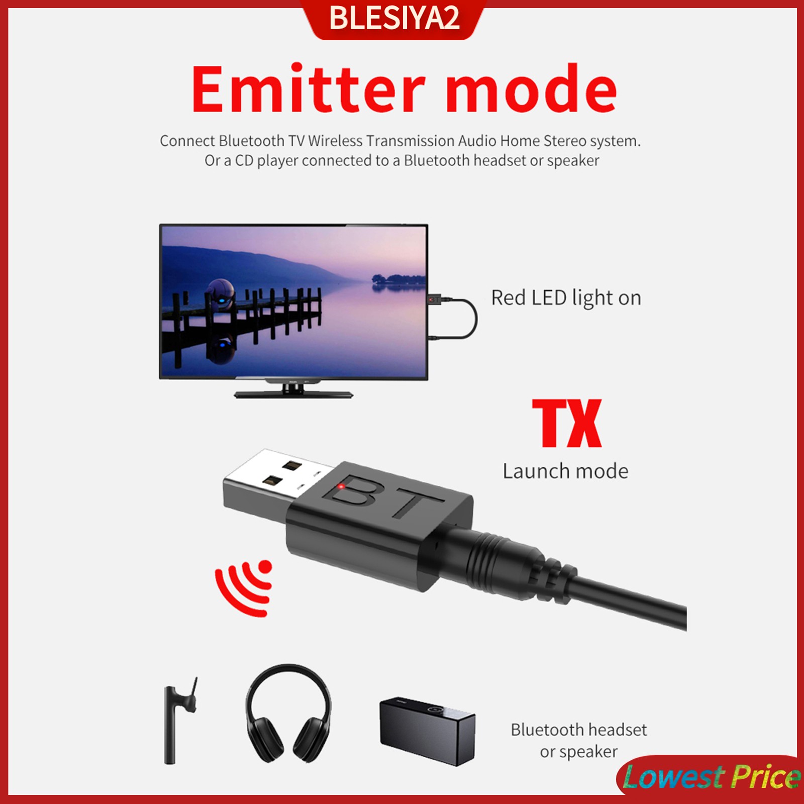 Usb Bluetooth 5.0 Không Dây Hỗ Trợ Âm Thanh Dành Cho Máy Tính | BigBuy360 - bigbuy360.vn