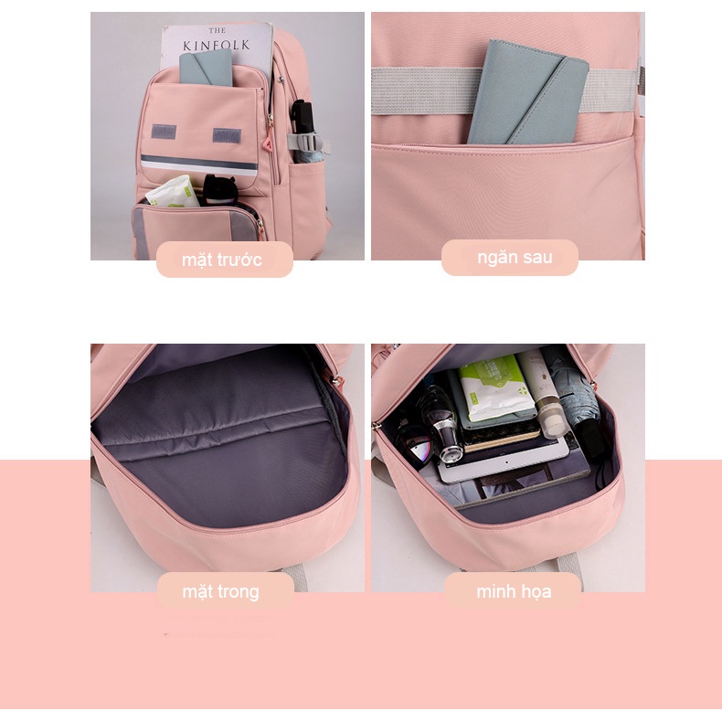 Balo đi học nam nữ thời trang ulzzang trẻ trung dễ thương chất liệu vải cao cấp chống nước giá rẻ 9397