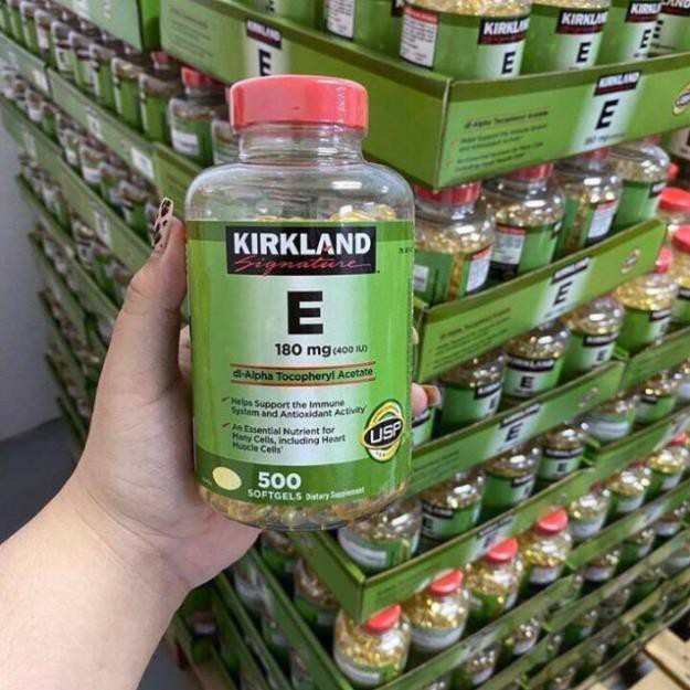 (CXD3)- VITAMIN E 180MG (400 IU) KIRKLAND 500 VIÊN CỦA MỸ(subii)