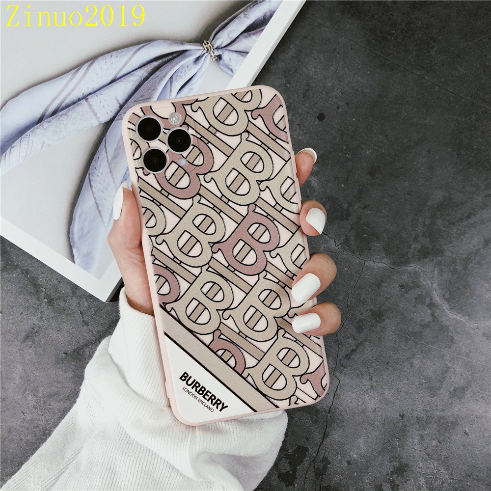 Ốp lưng IPhone  cạnh vuông Burberry BVC 6/6plus/6s/6splus/7/7plus/8/8plus/x/xr/xs/11/12/13/14/pro/max/plus/promax BVC491