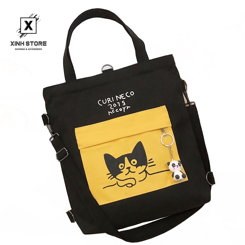 Túi Vải Tote XinhStore Hình Mèo