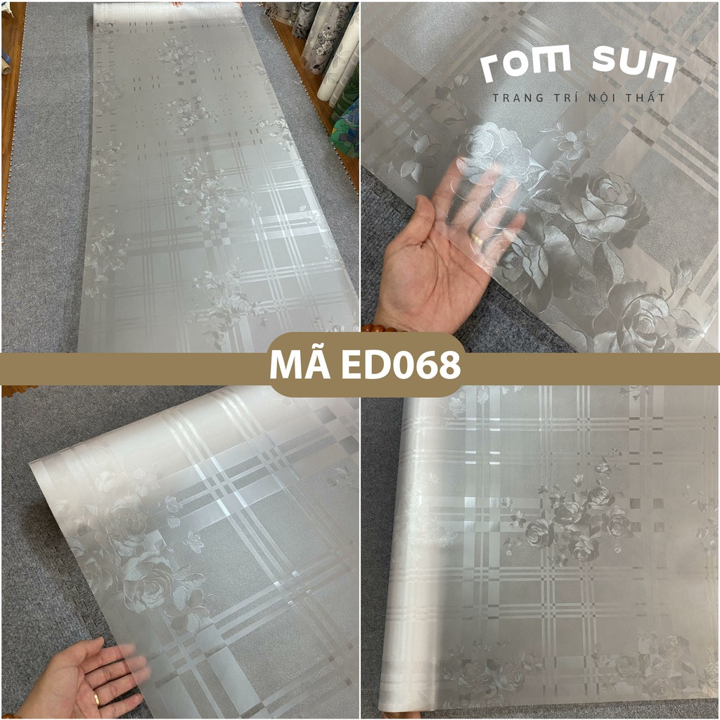 Khổ 90cm | Giấy dán kính mờ dán văn phòng, Decal dán cửa kính 3D phòng tắm,phòng ngủ che nắng sẵn keo