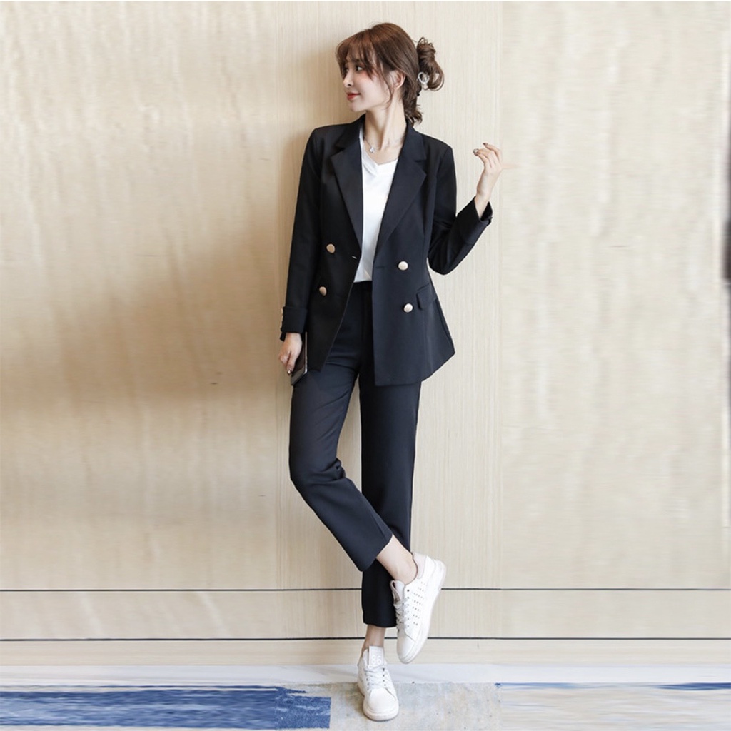 Áo khoác vest blazer nữ phong cách hàn quốc 2 túi dán chất cao cấp VEST257 - thời trang công sở  Lamie Fashion | BigBuy360 - bigbuy360.vn